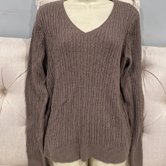 Sonoma Lifestyle knit fine sweater unisex size L grayish - Picture 2 of 11